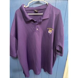 Men's - LSU Retro/Vintage Starter Polo - 3XL 3X Large Purple Louisiana State U